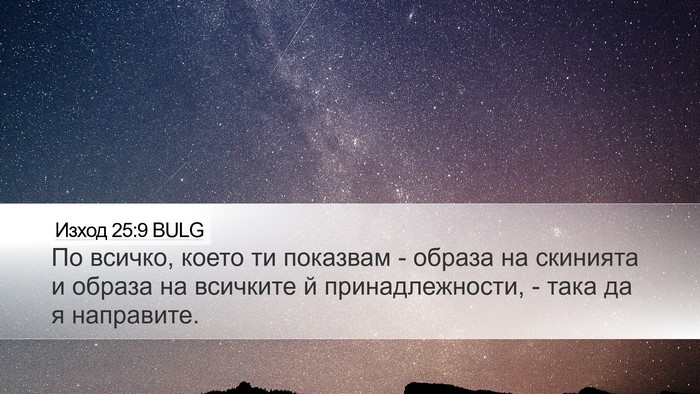 Изход 25:9 BULG Bible Verse Image