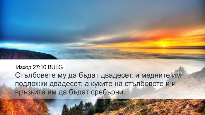 Изход 27:10 BULG Bible Verse Image