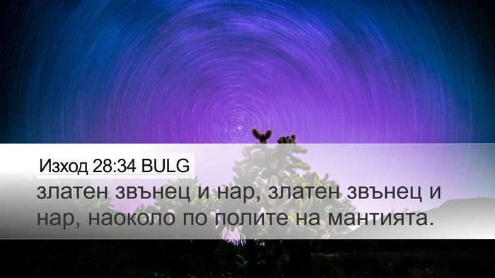 Изход 28:34 BULG Bible Verse Image