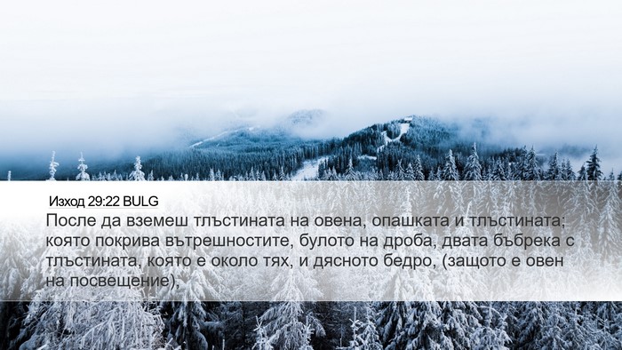 Изход 29:22 BULG Bible Verse Image