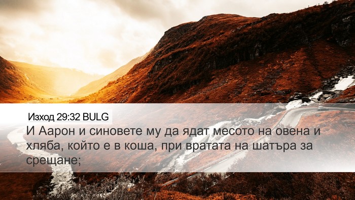 Изход 29:32 BULG Bible Verse Image