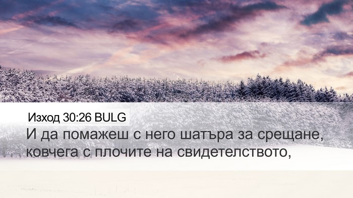 Изход 30:26 BULG Bible Verse Image