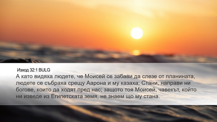 Изход 32:1 BULG Bible Verse Image