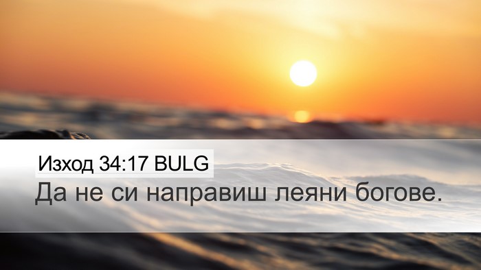 Изход 34:17 BULG Bible Verse Image
