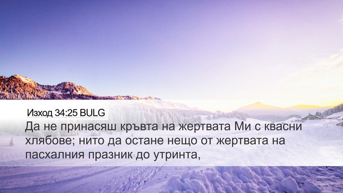 Изход 34:25 BULG Bible Verse Image
