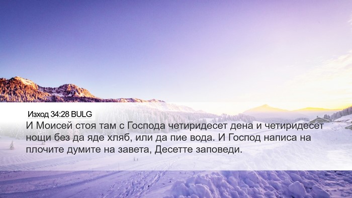 Изход 34:28 BULG Bible Verse Image
