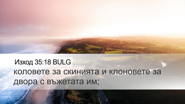 Изход 35:18 BULG Bible Verse Image