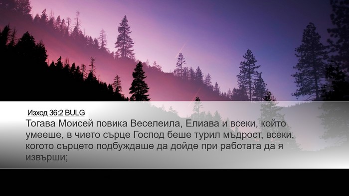 Изход 36:2 BULG Bible Verse Image