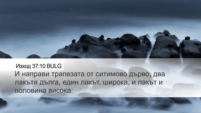 Изход 37:10 BULG Bible Verse Image