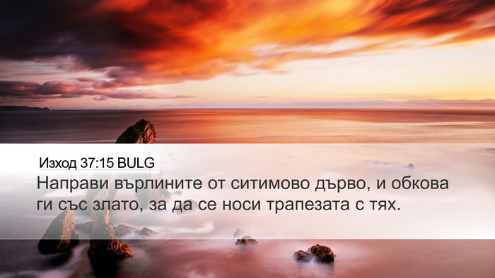 Изход 37:15 BULG Desktop Wallpaper - Направи върлините от - Desktop Bible Verse Wallpaper