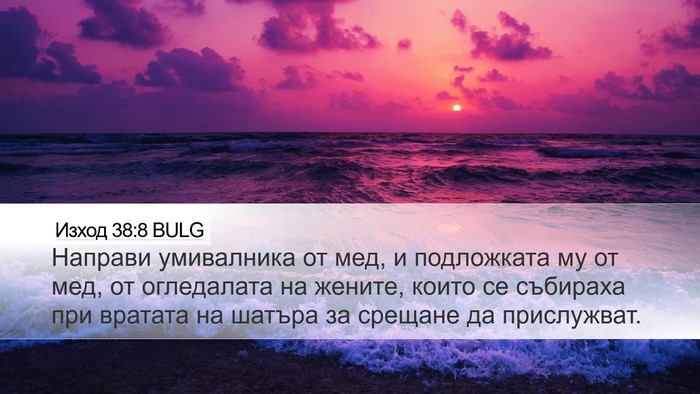 Изход 38:8 BULG Bible Verse Image