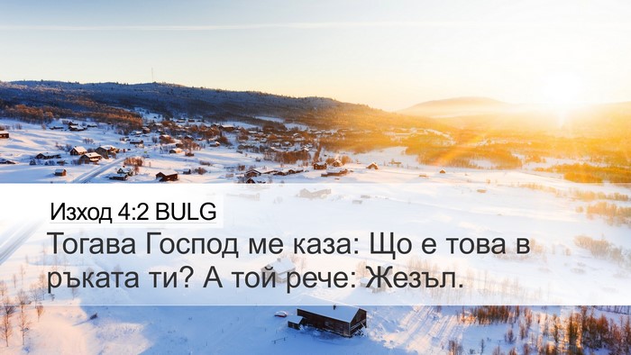 Изход 4:2 BULG Bible Verse Image