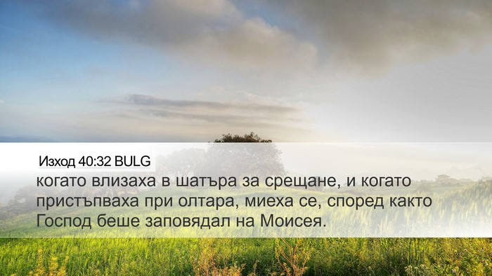 Изход 40:32 BULG Bible Verse Image