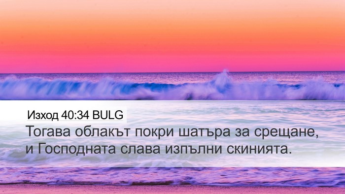 Изход 40:34 BULG Bible Verse Image