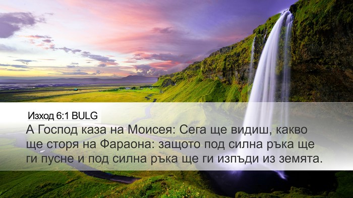 Изход 6:1 BULG Bible Verse Image