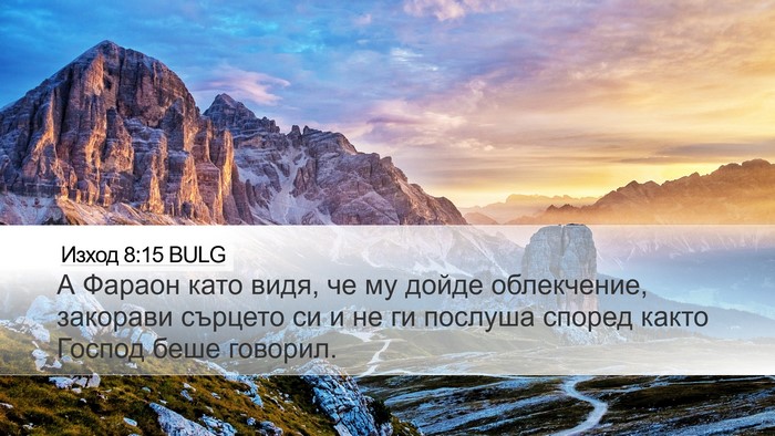 Изход 8:15 BULG Bible Verse Image
