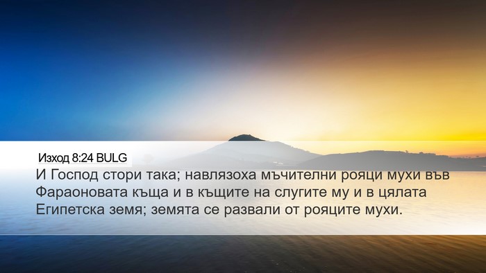 Изход 8:24 BULG Bible Verse Image