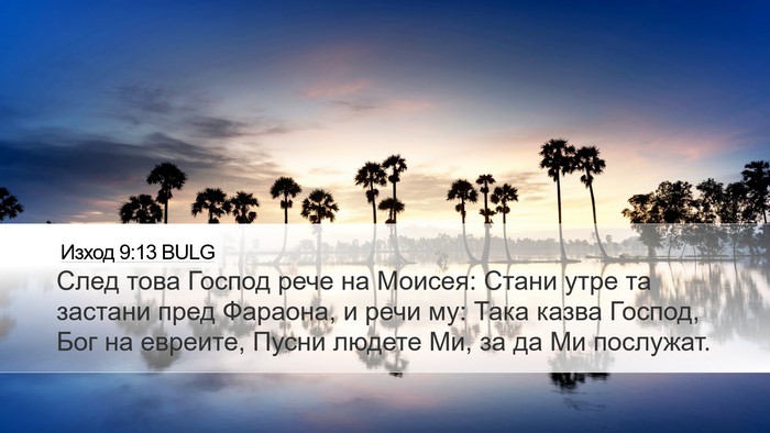 Изход 9:13 BULG Bible Verse Image
