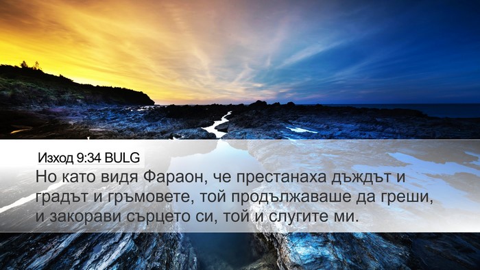 Изход 9:34 BULG Bible Verse Image