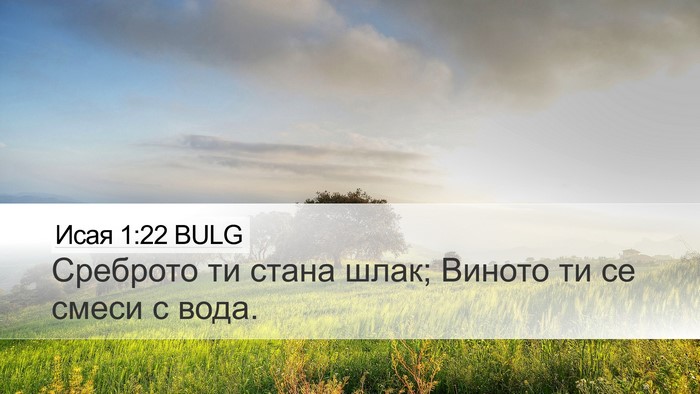 Исая 1:22 BULG Bible Verse Image