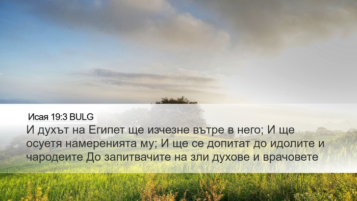 Исая 19:3 BULG Bible Verse Image