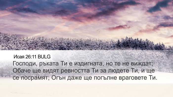 Исая 26:11 BULG Bible Verse Image
