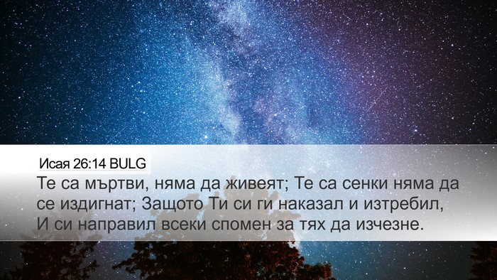 Исая 26:14 BULG Bible Verse Image
