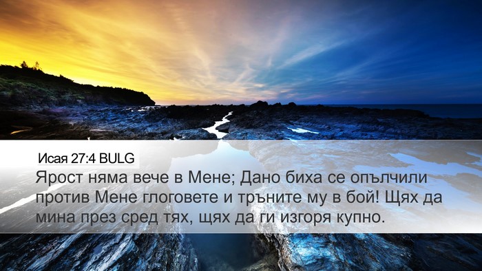 Исая 27:4 BULG Bible Verse Image
