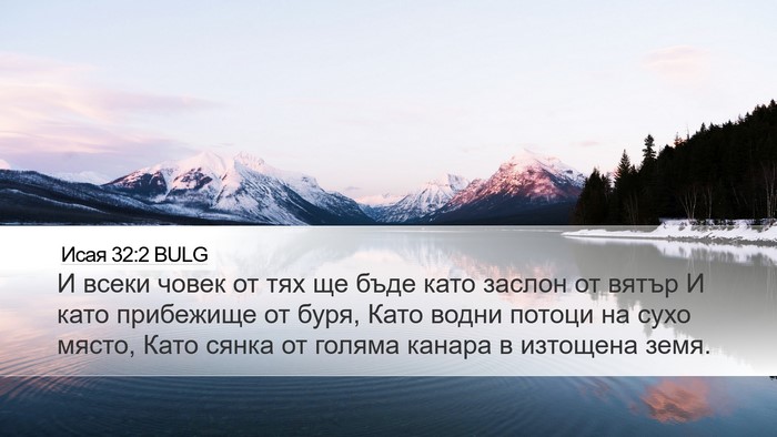 Исая 32:2 BULG Bible Verse Image