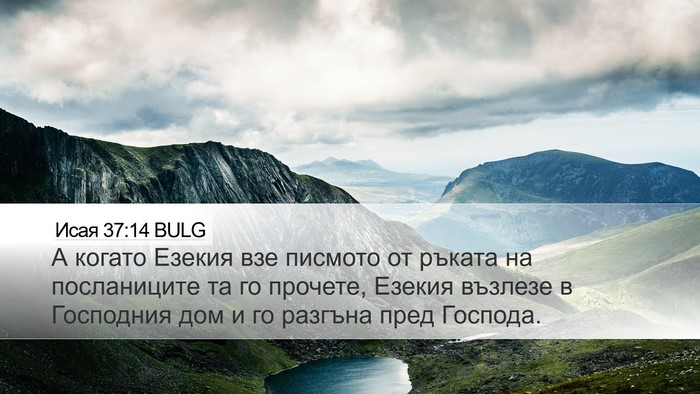 Исая 37:14 BULG Bible Verse Image