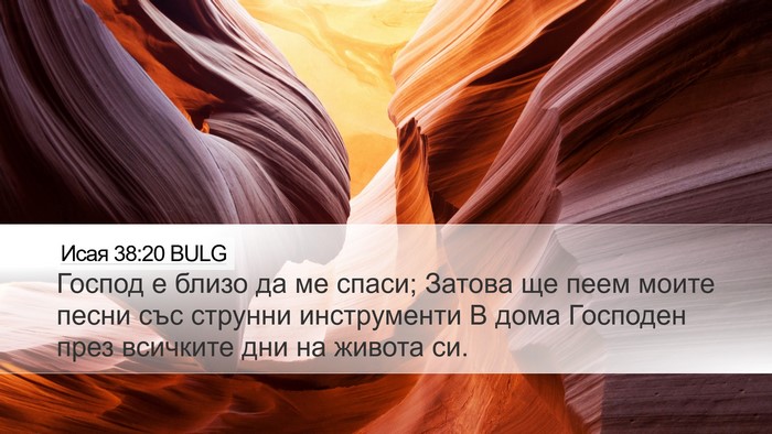 Исая 38:20 BULG Bible Verse Image