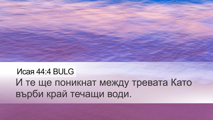 Исая 44:4 BULG Bible Verse Image