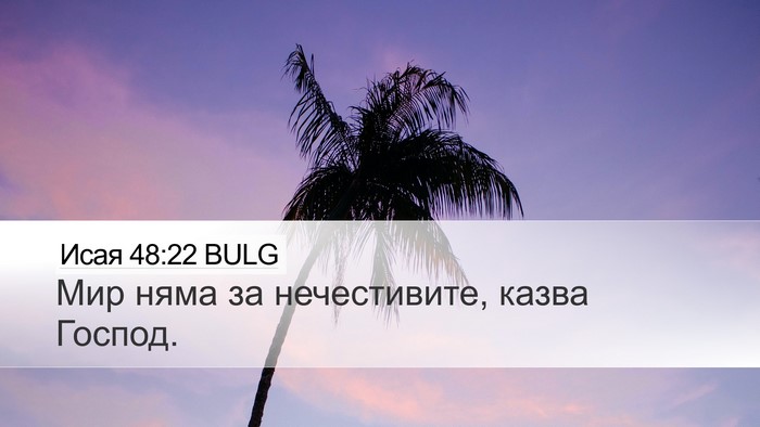 Исая 48:22 BULG Bible Verse Image
