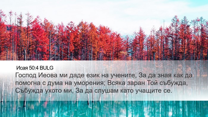 Исая 50:4 BULG Bible Verse Image