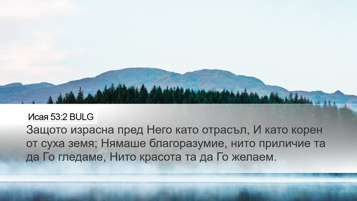 Исая 53:2 BULG Bible Verse Image