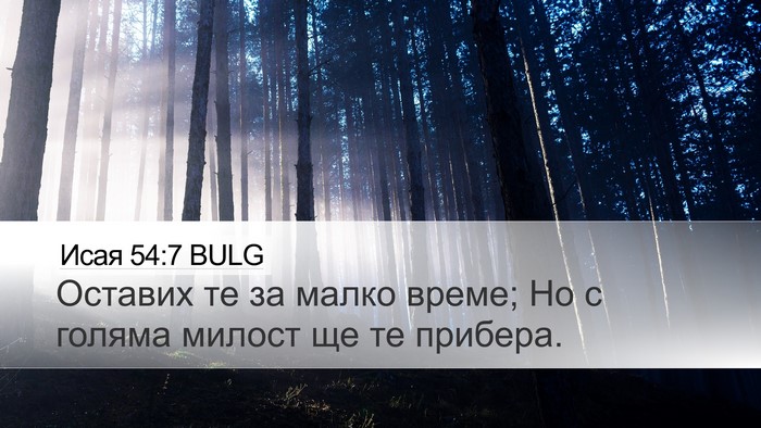 Исая 54:7 BULG Bible Verse Image