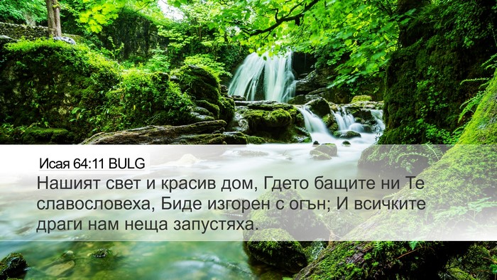 Исая 64:11 BULG Bible Verse Image