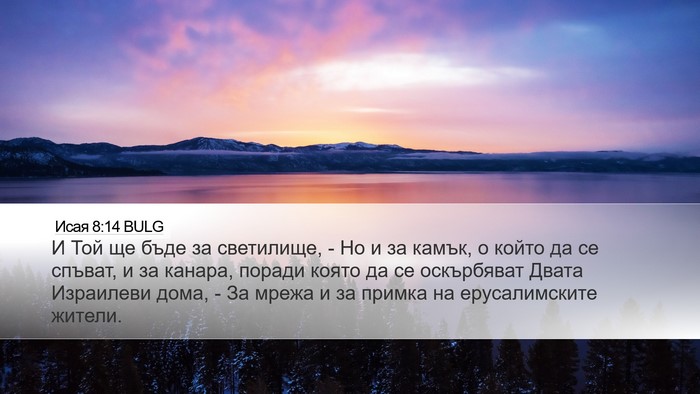 Исая 8:14 BULG Bible Verse Image