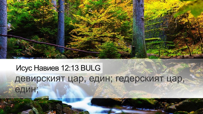 Исус Навиев 12:13 BULG Bible Verse Image
