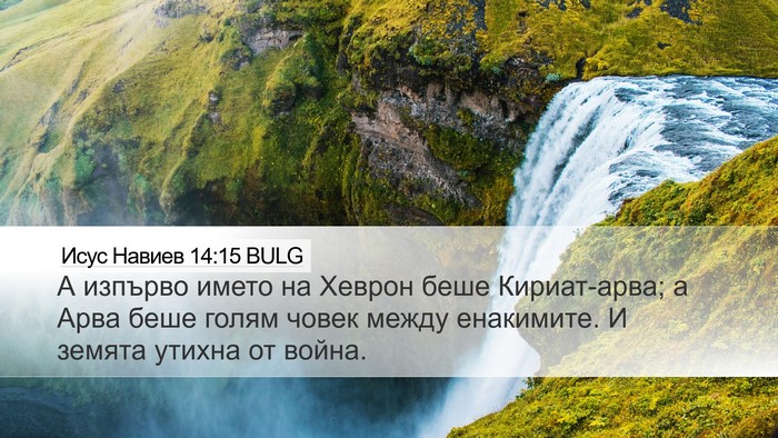 Исус Навиев 14:15 BULG Bible Verse Image