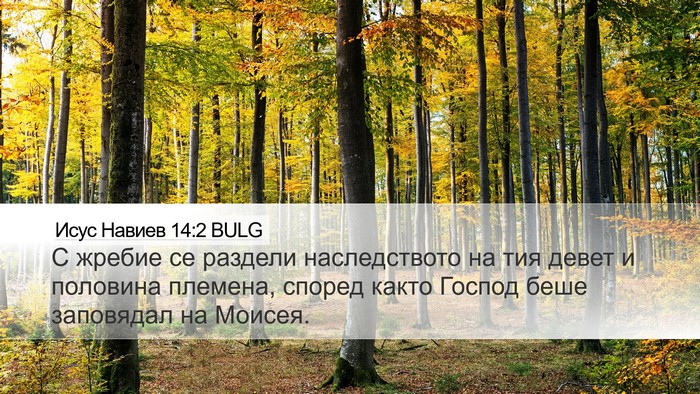 Исус Навиев 14:2 BULG Bible Verse Image