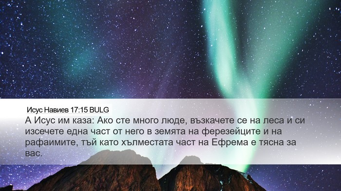 Исус Навиев 17:15 BULG Bible Verse Image