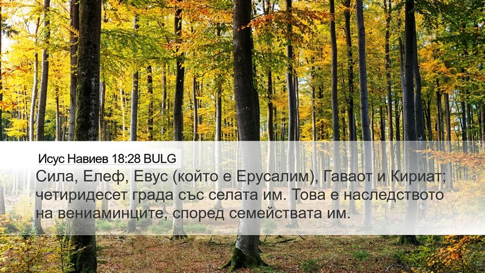 Исус Навиев 18:28 BULG Desktop Wallpaper - Сила, Елеф, Евус (който е - Desktop Bible Verse Wallpaper