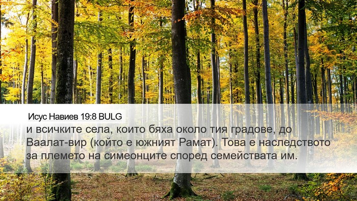 Исус Навиев 19:8 BULG Bible Verse Image
