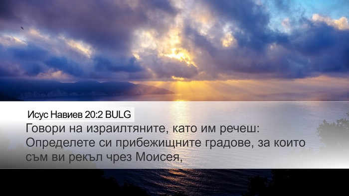 Исус Навиев 20:2 BULG Bible Verse Image