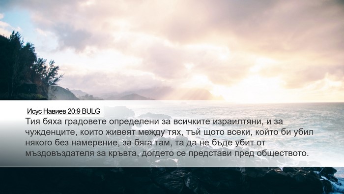 Исус Навиев 20:9 BULG Bible Verse Image