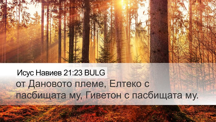 Исус Навиев 21:23 BULG Bible Verse Image
