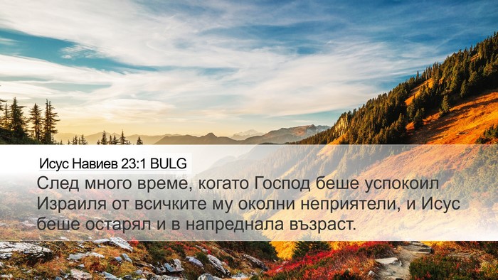 Исус Навиев 23:1 BULG Bible Verse Image
