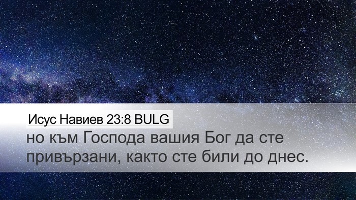 Исус Навиев 23:8 BULG Desktop Wallpaper - но към Господа вашия Бог да - Desktop Bible Verse Wallpaper
