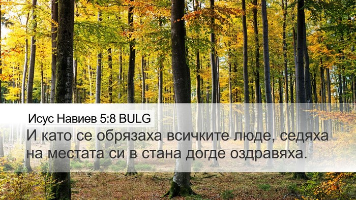 Исус Навиев 5:8 BULG Bible Verse Image